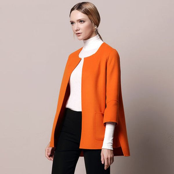 wool coat women 2019 spring autumn european fashion cashmere short coats female trench coat streetwear abrigo mujer lx410, Black
wool coat women 2019 spring autumn european fashion cashmere short coats female trench coat streetwear abrigo mujer lx410, Black