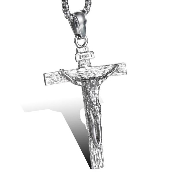 316l surgical stainless steel crucifix cross pendant necklace gold plated fashion religious jewelry for women/men religion faith necklace, Silver
316l surgical stainless steel crucifix cross pendant necklace gold plated fashion religious jewelry for women/men religion faith necklace, Silver
