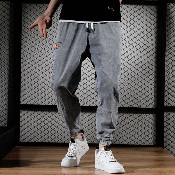 men's jeans summer elastic loose ice silk men ultra-thin harem pants fashion skinny capri beam feet harlan long, Blue
men's jeans summer elastic loose ice silk men ultra-thin harem pants fashion skinny capri beam feet harlan long, Blue