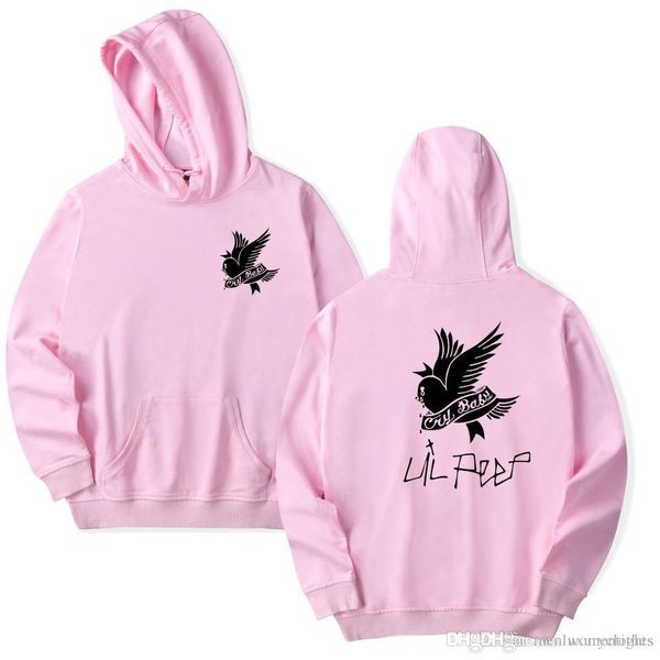 lil peep bird printed designer hoodies for men women teenager casual harajuku sweatshirts top, Black 
lil peep bird printed designer hoodies for men women teenager casual harajuku sweatshirts top, Black