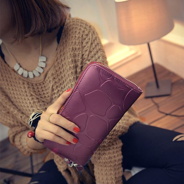 new style women pu leather purse large capacity money handbag card holders phone case wallet, Red;black
new style women pu leather purse large capacity money handbag card holders phone case wallet, Red;black