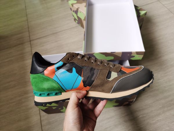 new fashion stud camouflage sneakers shoes footwear men women genuine leather flats designer rockrunner trainers star casual shoes, Black
new fashion stud camouflage sneakers shoes footwear men women genuine leather flats designer rockrunner trainers star casual shoes, Black