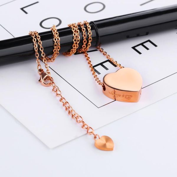 opk new products girl's love heart shape anniversary pendant titanium steel clavicle urn necklace can be installed accessory, Silver
opk new products girl's love heart shape anniversary pendant titanium steel clavicle urn necklace can be installed accessory, Silver