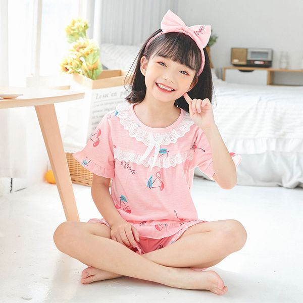 3-14 yrs wear big girl summer short sleeve cotton pajamas sets cute print girl sleepwear set kids cloth homewear hair band, Blue;red
3-14 yrs wear big girl summer short sleeve cotton pajamas sets cute print girl sleepwear set kids cloth homewear hair band, Blue;red