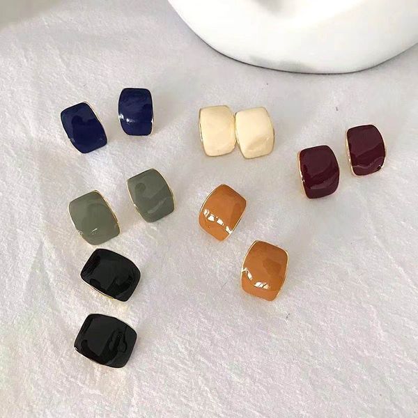 mengjiqiao 2018 new simple vintage enamel geometric stud earrings for women fashion big square boucle d'oreille femme brincos, Golden;silver
mengjiqiao 2018 new simple vintage enamel geometric stud earrings for women fashion big square boucle d'oreille femme brincos, Golden;silver
