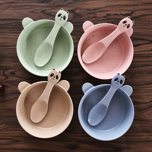 wheat straw tableware set wheat straw cartoon panda bowl spoon children's anti-ironing and anti-falling microwave oven available
wheat straw tableware set wheat straw cartoon panda bowl spoon children's anti-ironing and anti-falling microwave oven available