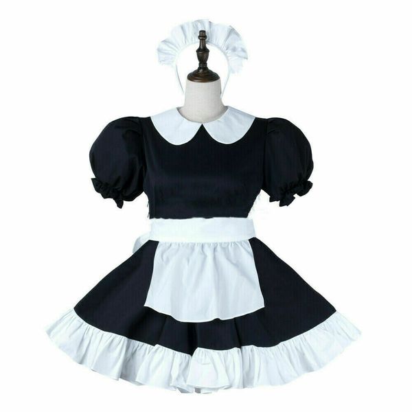 cotton sissy boy maid dress pearl button cd/tv tailor-made, Black;red
cotton sissy boy maid dress pearl button cd/tv tailor-made, Black;red