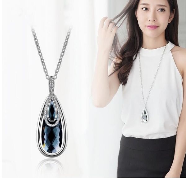 fashion luxury gem stone diamond king nirano collection black tear drop pendant necklace made with swarovski crystals for women jewelry gift, Silver
fashion luxury gem stone diamond king nirano collection black tear drop pendant necklace made with swarovski crystals for women jewelry gift, Silver