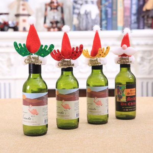 christmas decorations xmas red wine bottle set soda drink champagne bottle protection cover bar table decoration jj20121, Silver
christmas decorations xmas red wine bottle set soda drink champagne bottle protection cover bar table decoration jj20121, Silver