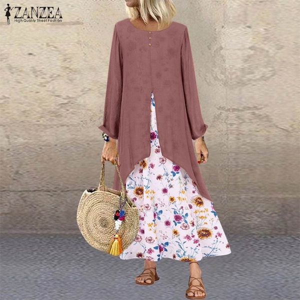 s 5xl 2020 spring pacthwork dress vintage floral print sundress zanzea women long sleeve long vestido robe femme kaftan tunic, Black;gray
s 5xl 2020 spring pacthwork dress vintage floral print sundress zanzea women long sleeve long vestido robe femme kaftan tunic, Black;gray