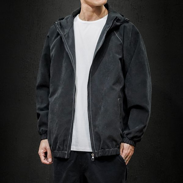 men's jackets #2427 spring hooded black jacket men plus size casual loose hoodies coats male long sleeve white green mens japan style, Black;brown
men's jackets #2427 spring hooded black jacket men plus size casual loose hoodies coats male long sleeve white green mens japan style, Black;brown