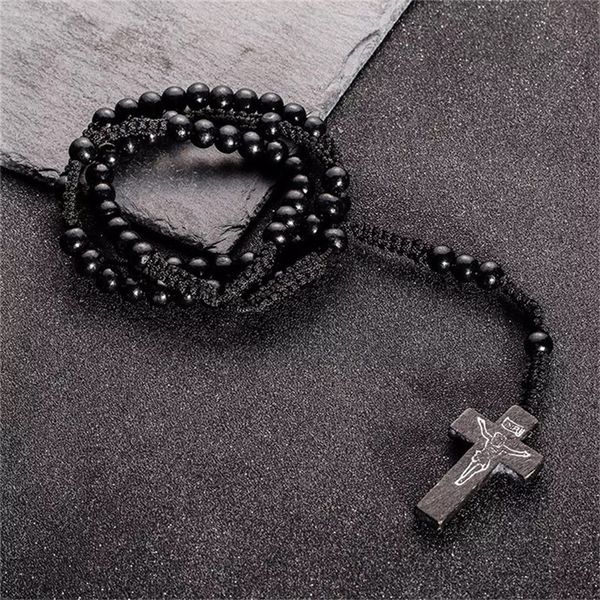 new cross vintage style men's wear women's catholic christ wood rosary beads cross pendant necklace 4 colors dropshipping tslm2
new cross vintage style men's wear women's catholic christ wood rosary beads cross pendant necklace 4 colors dropshipping tslm2