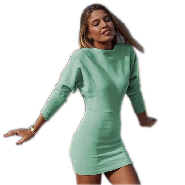 Autumn Batwing Long Sleeve Elegant Mini Bodycon Dress Women Winter O Neck Solid Casual Dress Lady Party Dresses Vestido
Autumn Batwing Long Sleeve Elegant Mini Bodycon Dress Women Winter O Neck Solid Casual Dress Lady Party Dresses Vestido