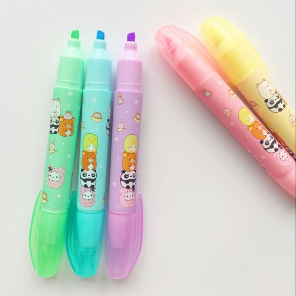 5 pcs cartoon animal party color highlighter marker pen set cute panda bear stationary office accessories school supplies a6204, Black;red
5 pcs cartoon animal party color highlighter marker pen set cute panda bear stationary office accessories school supplies a6204, Black;red