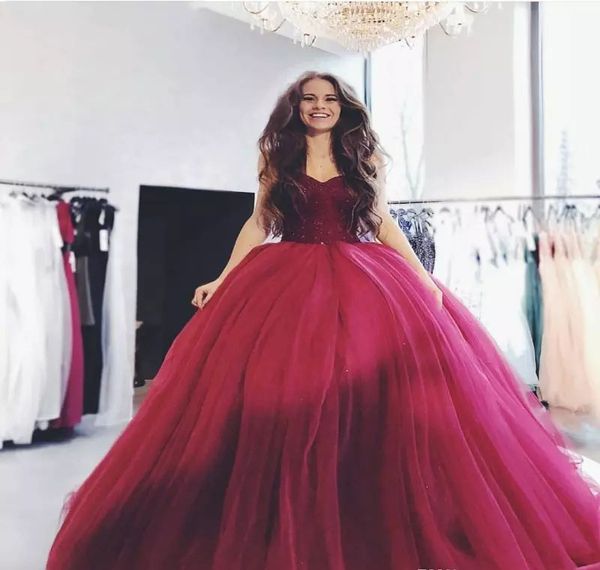 2019 burgundy quinceanera dress princess tulle arabic dubai sweet long girls prom party pageant gown plus size custom made, Blue;red
2019 burgundy quinceanera dress princess tulle arabic dubai sweet long girls prom party pageant gown plus size custom made, Blue;red
