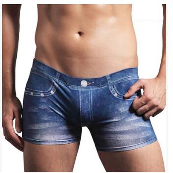 mens underwear fashion fake jean denim blue design underpants male boxers clothing accessories1, Black;white
mens underwear fashion fake jean denim blue design underpants male boxers clothing accessories1, Black;white