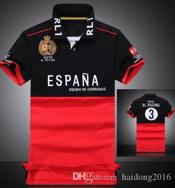 spain men's cotton polo shirts big horse embroidery argentina brazil italia deutschland uae usa uk racing t-shirts golf club men polos, White;black
spain men's cotton polo shirts big horse embroidery argentina brazil italia deutschland uae usa uk racing t-shirts golf club men polos, White;black