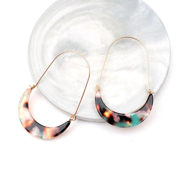 10pair/lots acrylic moon hoop earrings for women modern jewelry vintage fashion woman female, Golden;silver
10pair/lots acrylic moon hoop earrings for women modern jewelry vintage fashion woman female, Golden;silver