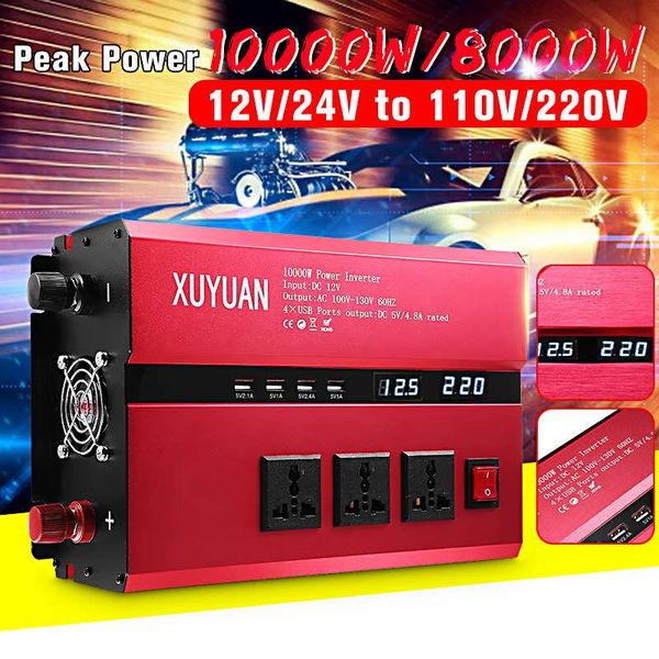 kroak car power inverter 12v 24v 220v 10000w p eak power sine wave inverter car invensor ac 110v convertor voltage transformer
kroak car power inverter 12v 24v 220v 10000w p eak power sine wave inverter car invensor ac 110v convertor voltage transformer