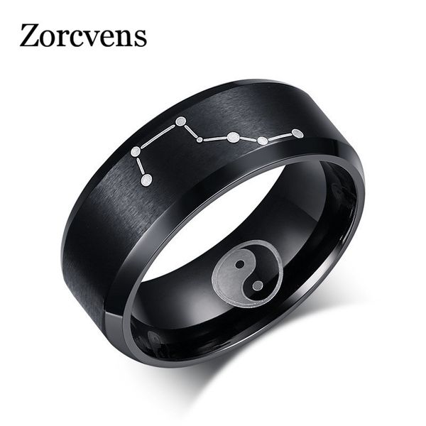 zorcvens black 316l stainless steel big dipper rings for man fashion taoism tai chi yin yang jewelry gift, Golden;silver
zorcvens black 316l stainless steel big dipper rings for man fashion taoism tai chi yin yang jewelry gift, Golden;silver