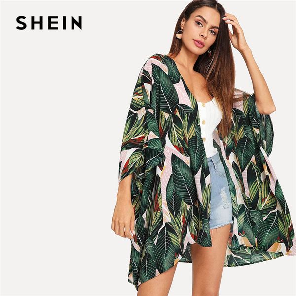 multicolor tropical jungle leaf print batwing sleeve kimono woman summer sleeve vacation longline beach blouses beauty, White
multicolor tropical jungle leaf print batwing sleeve kimono woman summer sleeve vacation longline beach blouses beauty, White