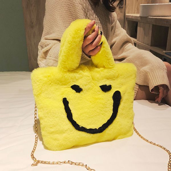 women autumn winter plush face handbags & shoulder bags covered buttons cute soft ladies chain crossbody bags
women autumn winter plush face handbags & shoulder bags covered buttons cute soft ladies chain crossbody bags