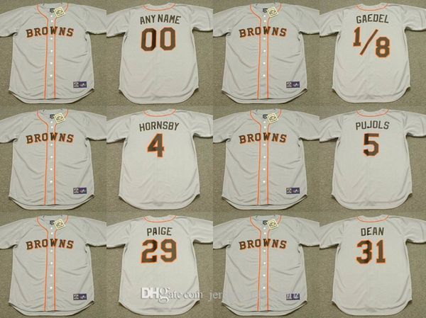 st. louis browns 31 dizzy dean 4 rogers hornsby 29 satchel paige 5 albert pujols 1/8 eddie gaedel baseball jersey, Blue;black
st. louis browns 31 dizzy dean 4 rogers hornsby 29 satchel paige 5 albert pujols 1/8 eddie gaedel baseball jersey, Blue;black