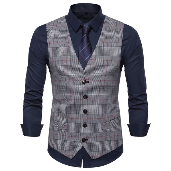men's vests da jauna mens stripe plaid formal blazer casual single breasted v-neck fashion s-3xl male england style, Black;white
men's vests da jauna mens stripe plaid formal blazer casual single breasted v-neck fashion s-3xl male england style, Black;white