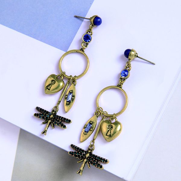 vintage gold color circle long dangle earring for women trendy dragonfly animal drop earrings party jewelry accessories in box, Silver
vintage gold color circle long dangle earring for women trendy dragonfly animal drop earrings party jewelry accessories in box, Silver