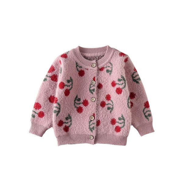 ins baby toddler girl sweater cherry children's jackets new autumn winter long-sleeved round neck girls cardigan sweater ca119, Blue
ins baby toddler girl sweater cherry children's jackets new autumn winter long-sleeved round neck girls cardigan sweater ca119, Blue