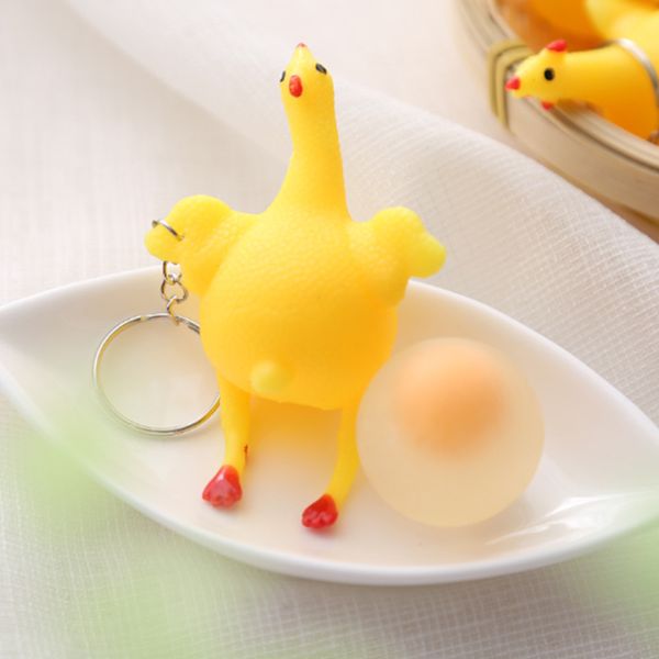 men and women creative funny laying eggs hen venting toy keychain decompression hand pinch funny keychain ing, Silver
men and women creative funny laying eggs hen venting toy keychain decompression hand pinch funny keychain ing, Silver