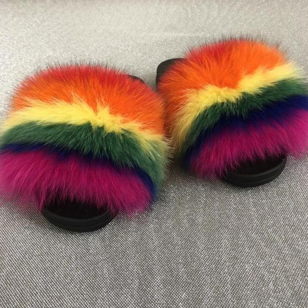 slippers summer fluffy furry raccoon women fashion slides real fur sliders autumn indoor andals shoes, Black
slippers summer fluffy furry raccoon women fashion slides real fur sliders autumn indoor andals shoes, Black