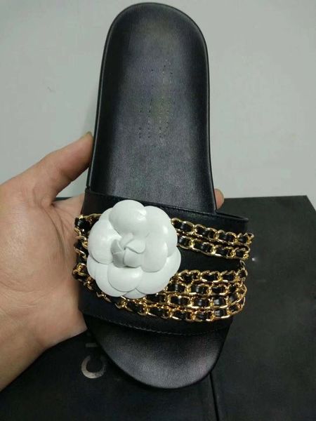 2019 fashion brand logo chain rubber flat bottom ladies casual shoes ale outdoor shining shoes chain slippers with real pictures, Black
2019 fashion brand logo chain rubber flat bottom ladies casual shoes ale outdoor shining shoes chain slippers with real pictures, Black