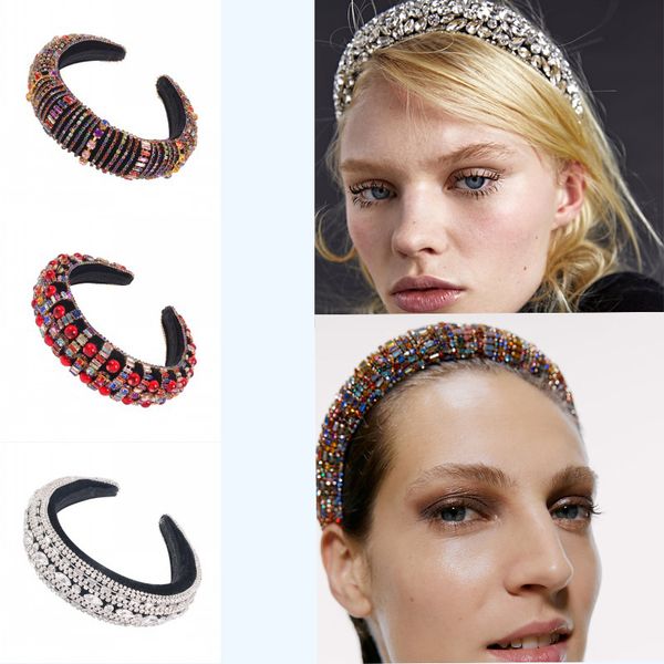 2020 new fashion rhinestone hair bands full color diamond padded sponge headband wide velvet multicolor crystal hairband x473fz
2020 new fashion rhinestone hair bands full color diamond padded sponge headband wide velvet multicolor crystal hairband x473fz