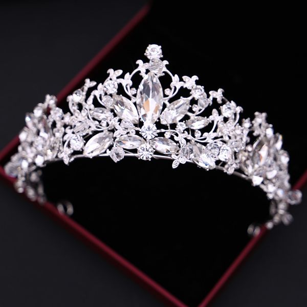 new silver luxury crystal princess crown handmade crystal bride crown rhinestone wedding diadem queen wedding hair accessories, Golden;white
new silver luxury crystal princess crown handmade crystal bride crown rhinestone wedding diadem queen wedding hair accessories, Golden;white