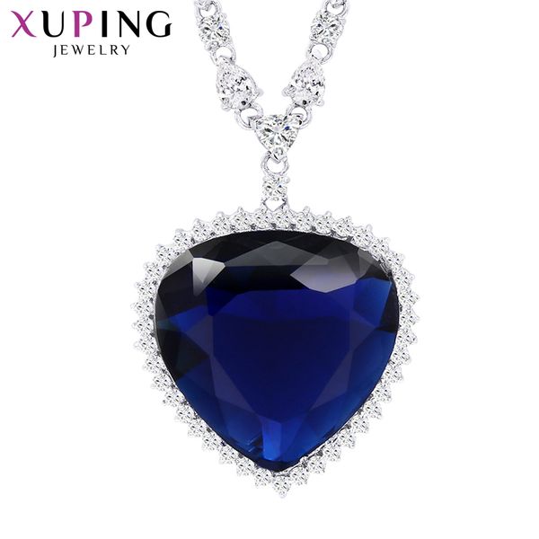 xuping heart shape pendant necklace with synthetic cubic zirconia jewelry for women christmas day gifts m11-43164, Silver
xuping heart shape pendant necklace with synthetic cubic zirconia jewelry for women christmas day gifts m11-43164, Silver