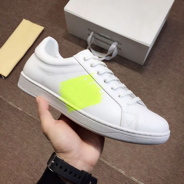 3color 2019 new fashion flat shoes designer sneakers white leather yellow men run away shoes designer shoes size 38-44, Black
3color 2019 new fashion flat shoes designer sneakers white leather yellow men run away shoes designer shoes size 38-44, Black