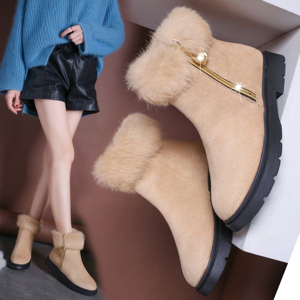 lace up women's rubber boots booties ladies chunky heel rock shoes woman luxury designer plush low heels booties round toe, Black
lace up women's rubber boots booties ladies chunky heel rock shoes woman luxury designer plush low heels booties round toe, Black