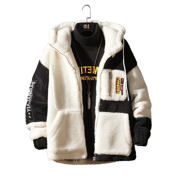 5xl winter new men's lamb wool hooded padded jacket hong kong style loose large size label thick jacket men's padded jacket, Black
5xl winter new men's lamb wool hooded padded jacket hong kong style loose large size label thick jacket men's padded jacket, Black