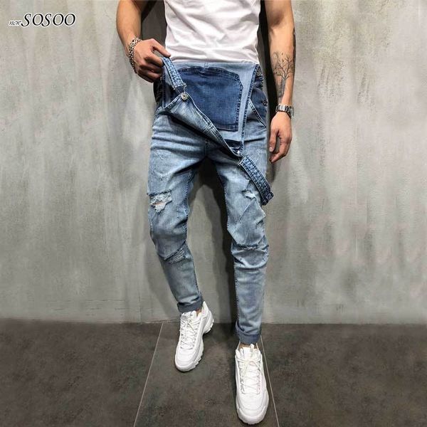 new brand ripped jeans for men denim jumpsuit overalls casual suspenders pants men fashion hip hop jumpsuit jean bib pant #731, Blue
new brand ripped jeans for men denim jumpsuit overalls casual suspenders pants men fashion hip hop jumpsuit jean bib pant #731, Blue