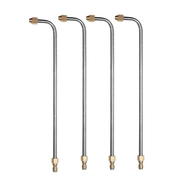 4pcs 3600 psi 90 degree angled lance extension water washer lance spray wand 1/4 inch male plug quick connect car washing 14 inc
4pcs 3600 psi 90 degree angled lance extension water washer lance spray wand 1/4 inch male plug quick connect car washing 14 inc