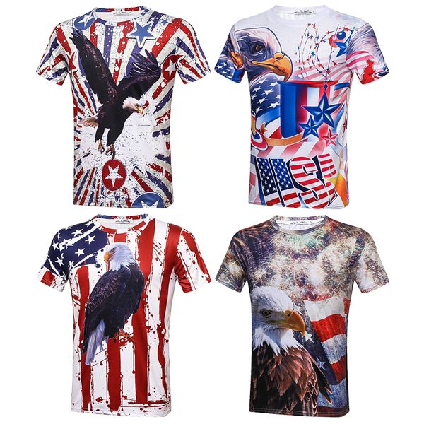 new summer men flag eagle printed stretch t shirt running short sleeve sport shirt male man fitness gym stripe star, Black;blue
new summer men flag eagle printed stretch t shirt running short sleeve sport shirt male man fitness gym stripe star, Black;blue