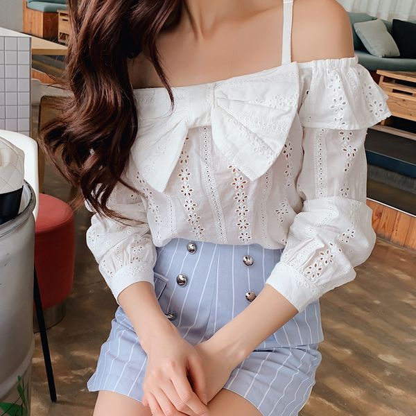 dabuwawa white elegant workwear bow tied neck off shoulder blouse women weekend casual shirt female d18cst057
dabuwawa white elegant workwear bow tied neck off shoulder blouse women weekend casual shirt female d18cst057
