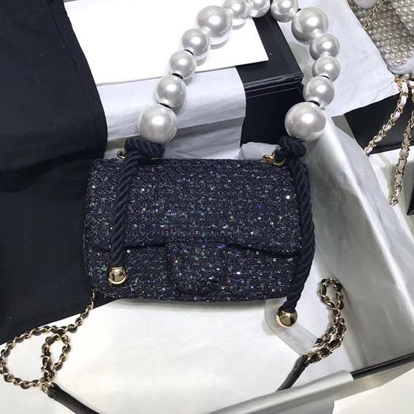 fashion and 2019 summer tweed pearl flap shoulder bag 19cm women's medium pearl chain handbag
fashion and 2019 summer tweed pearl flap shoulder bag 19cm women's medium pearl chain handbag