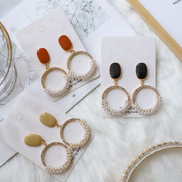 wholesale-new 925 silver pin earrings temperament personality pearl ring retro earrings wild fashion earrings, White
wholesale-new 925 silver pin earrings temperament personality pearl ring retro earrings wild fashion earrings, White