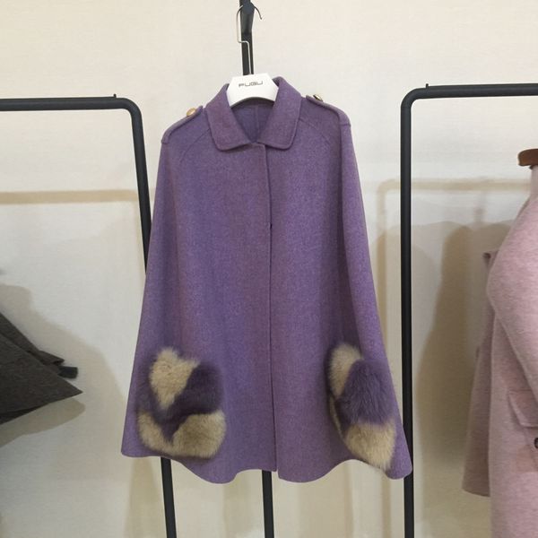 winter jacket women casual 2019 real fur coat wool loose coat natural fur pocket wool cloak sleeveless overcoat streetwear, Black
winter jacket women casual 2019 real fur coat wool loose coat natural fur pocket wool cloak sleeveless overcoat streetwear, Black