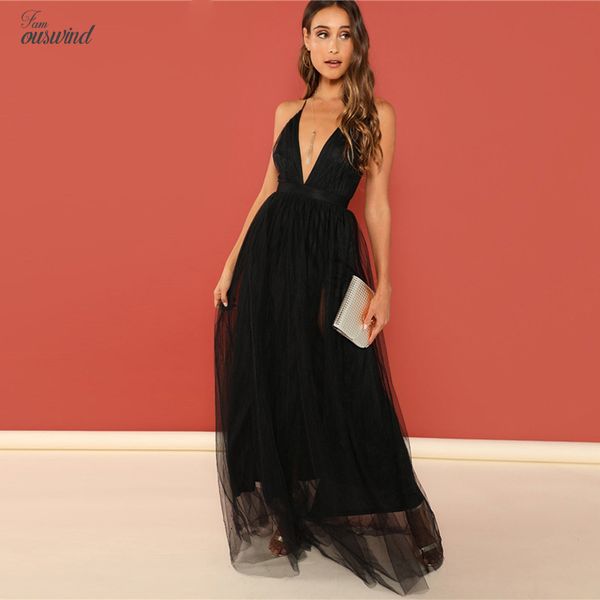 chiffon black deep v neck backless criss cross solid mesh party dress women autumn dress vintage evening maxi dresses, Black;gray
chiffon black deep v neck backless criss cross solid mesh party dress women autumn dress vintage evening maxi dresses, Black;gray