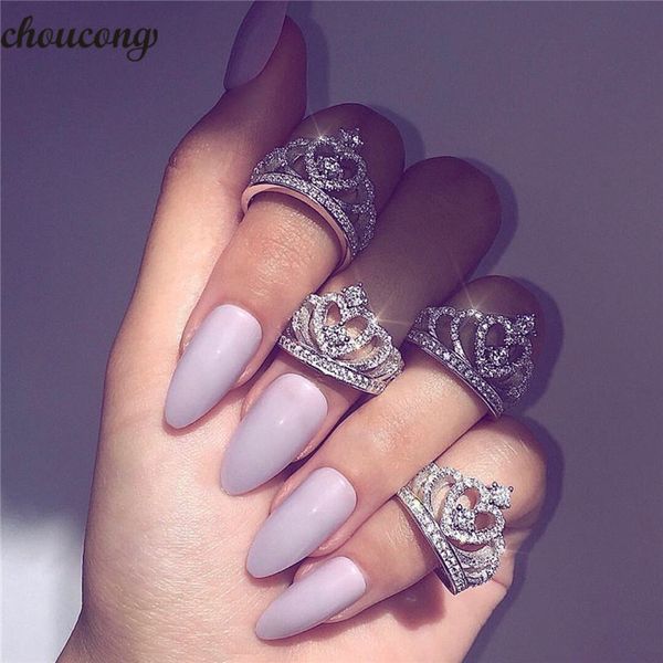 choucong charm promise crown ring 100% soild 925 sterling silver diamond cz engagement wedding band rings for women men, Slivery;golden
choucong charm promise crown ring 100% soild 925 sterling silver diamond cz engagement wedding band rings for women men, Slivery;golden