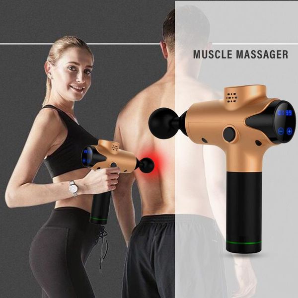 muscle massage gun sport therapy massager body relaxation one-button start shaping massager 6 heads with bag
muscle massage gun sport therapy massager body relaxation one-button start shaping massager 6 heads with bag