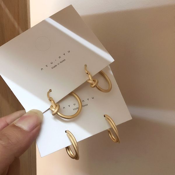 2020 korea japan vintage hoop earrings metal scrub matte gold knotted winding punk smooth for women earrings baroque jewelry, Golden;silver
2020 korea japan vintage hoop earrings metal scrub matte gold knotted winding punk smooth for women earrings baroque jewelry, Golden;silver